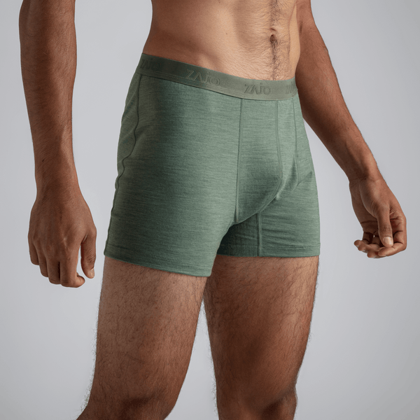 Senti Men's Merino Boxer Briefs, boja Dark Navy