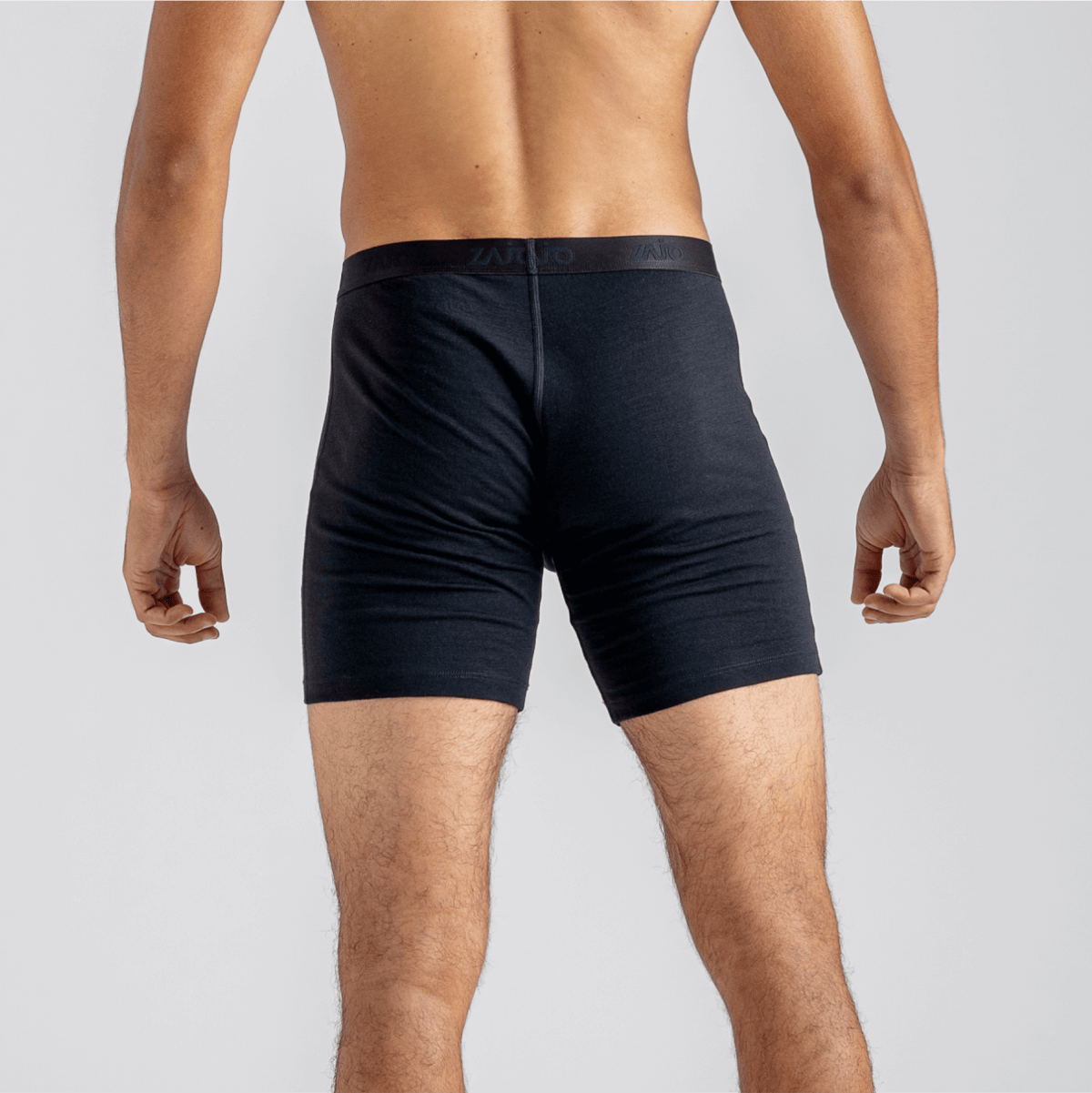 Senti Men's Merino Boxer Briefs Long, boja Dark Navy