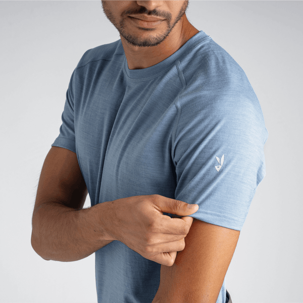 Senti Men's Merino T-shirt — Dove Grey