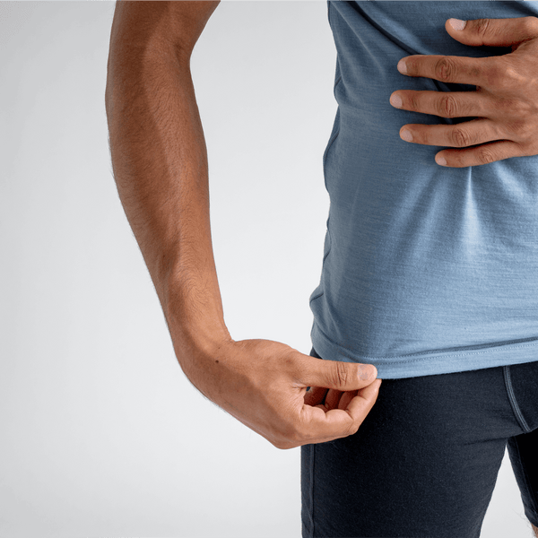 Senti Men's Merino T-shirt — Falcon Grey