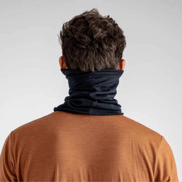 Senti Merino Neckwarmer — Black Olive
