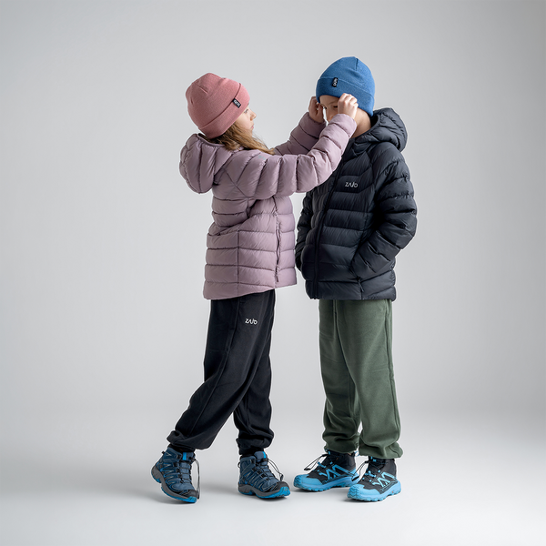 Musko Kid's Insulated Hooded Jacket — Iced Mauve