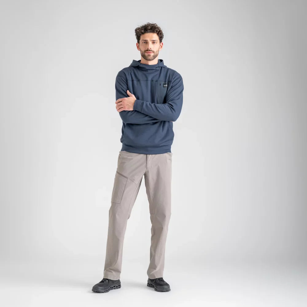 Vespero Men's Merino Hoodie, boja Navy
